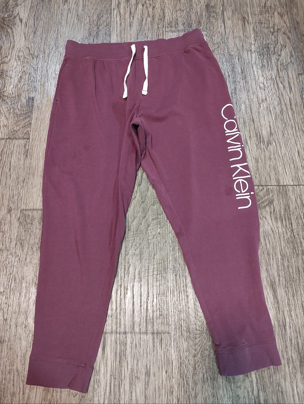 Calvin Klein Women's Maroon Jogger  Sleep Sweatpants Size XL